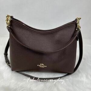Coach Laurel Shoulder Bag Crossbody In Leather/Gold/Maple CR148 NWT